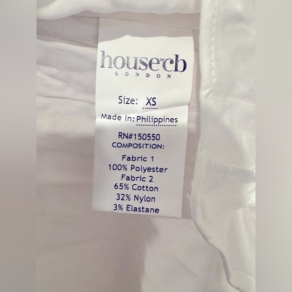 House of CB Elia White Broderie Anglaise Midi Sundress. Size Xsmall - Picture 16 of 17